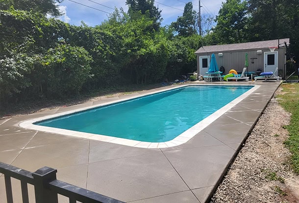 Residential Concrete Pool Deck