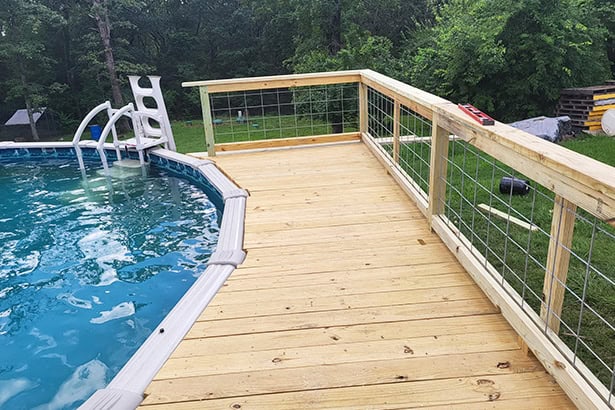 Wood Pool Deck