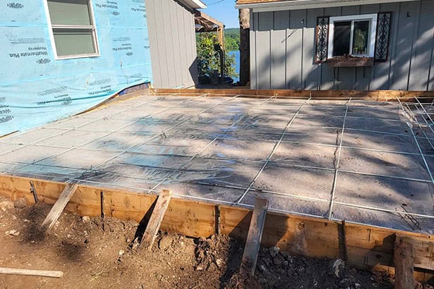 Springfield MO Slab With Wire Mesh